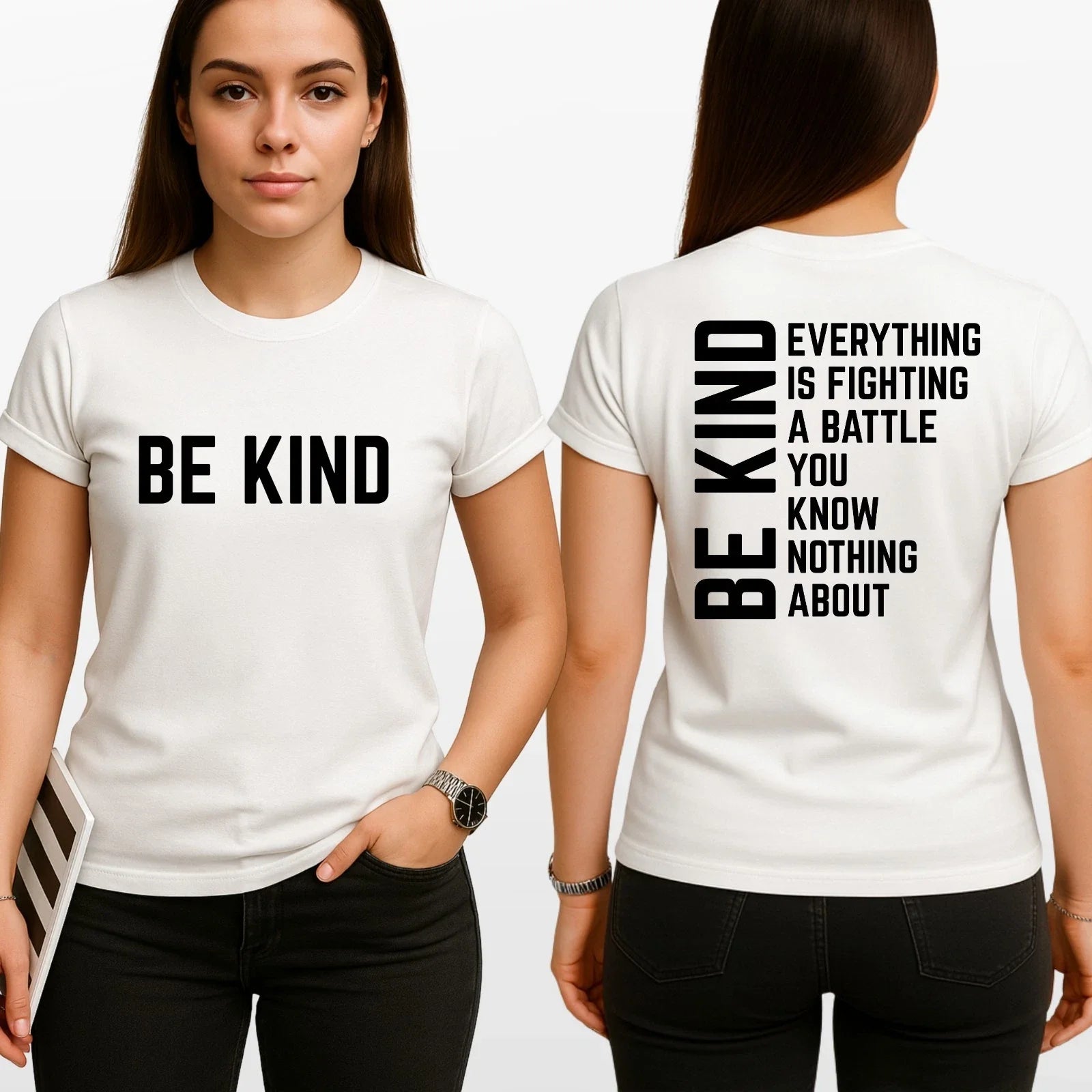 Be Kind Adult T-Shirt Mental Health Awareness Kindness Unisex Gift Tee Unisex T-shirt, Sweatshirt, Hoodie, Long Sleeve Tee - T-Shirt, Sweatshirt, Hoodie
