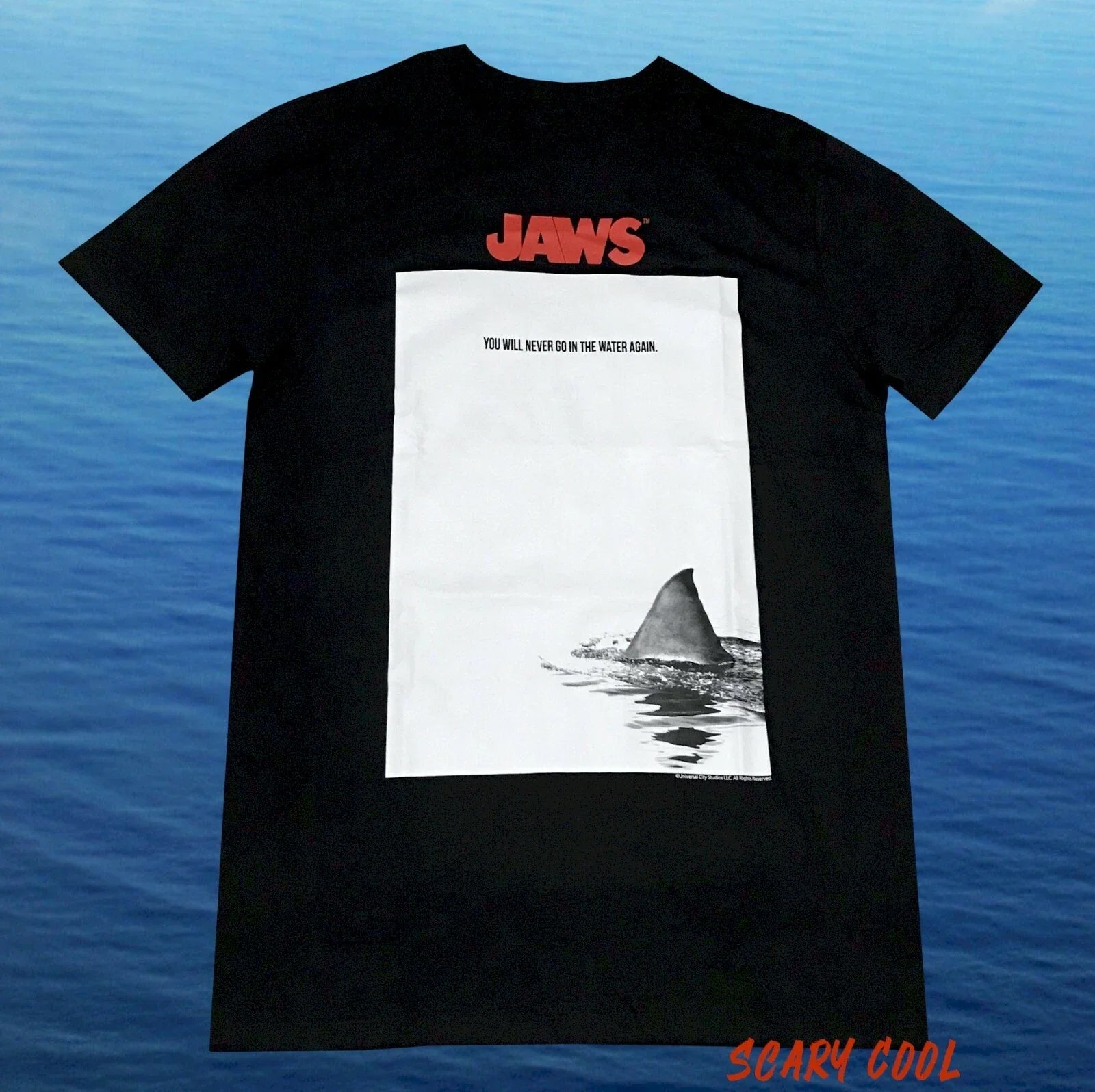 New Jaws You will never go in the Water Again 1975  Mens Vintage T-Shirt Unisex T-shirt, Sweatshirt, Hoodie, Long Sleeve Tee - T-Shirt, Sweatshirt, Hoodie