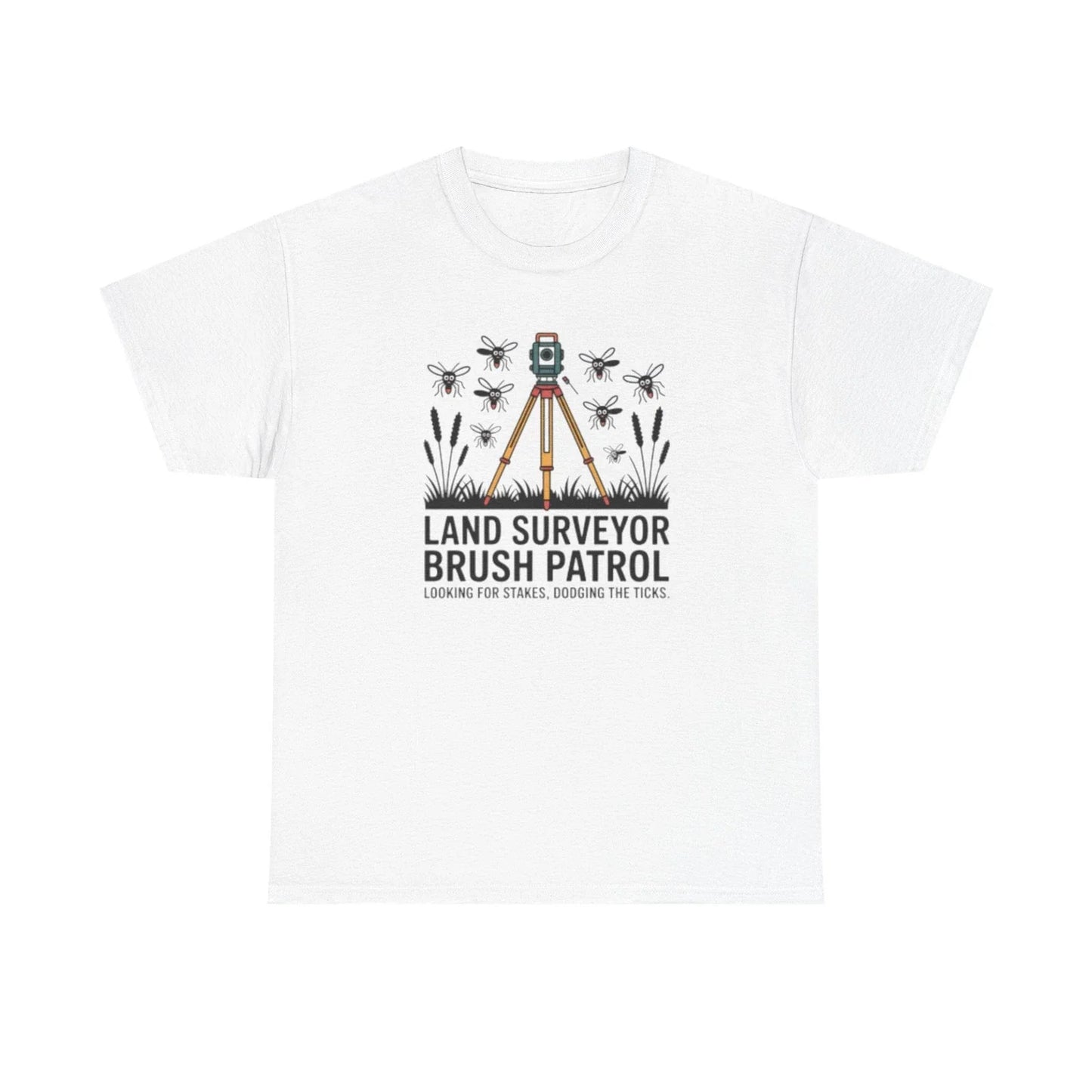 Minimalist Land Surveyor T Shirt Funny Civil Engineering Brush Patrol Crew Tee Unisex T-shirt, Sweatshirt, Hoodie, Long Sleeve Tee - T-Shirt, Sweatshirt, Hoodie