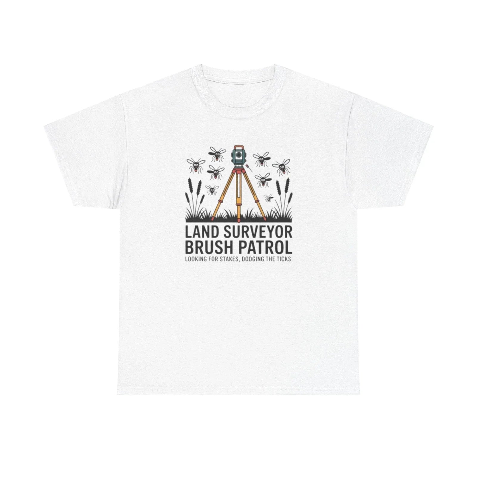 Minimalist Land Surveyor T Shirt Funny Civil Engineering Brush Patrol Crew Tee Unisex T-shirt, Sweatshirt, Hoodie, Long Sleeve Tee - T-Shirt, Sweatshirt, Hoodie