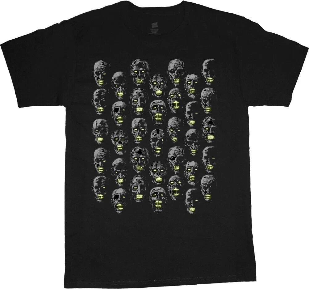 Glow In The Dark Skull T-shirt Mens Graphic Tees Halloween Themed Funny Spooky Unisex T-shirt, Sweatshirt, Hoodie, Long Sleeve Tee - T-Shirt, Sweatshirt, Hoodie