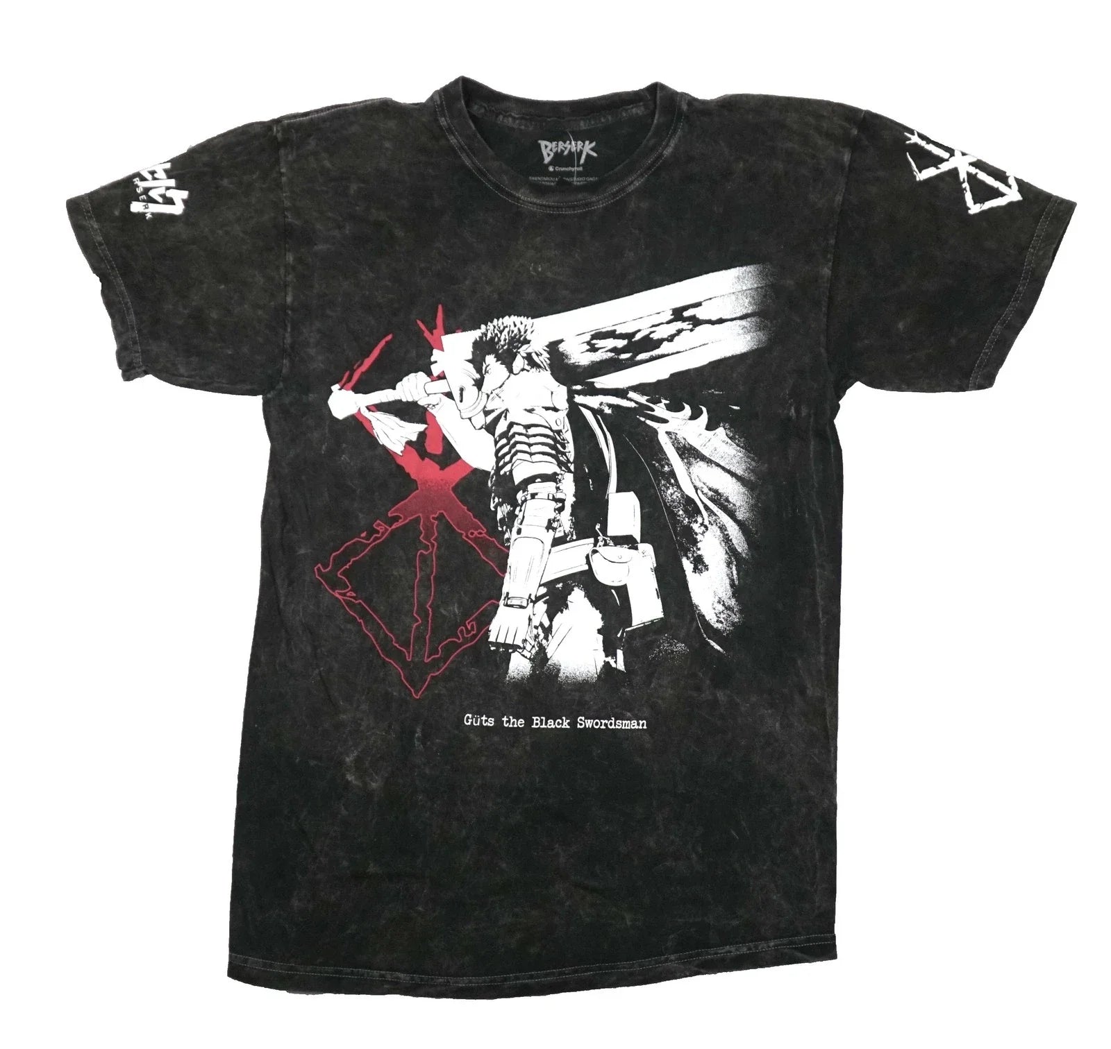 Berserk New Adult T-Shirt - Armor Black Swordsman Mineral Wash Unisex T-shirt, Sweatshirt, Hoodie, Long Sleeve Tee - T-Shirt, Sweatshirt, Hoodie
