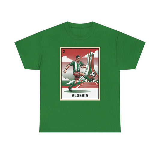 Algeria Pride T-Shirt Green White Red Soccer Graphic Retro Football Sports Tee Unisex T-shirt, Sweatshirt, Hoodie, Long Sleeve Tee - T-Shirt, Sweatshirt, Hoodie