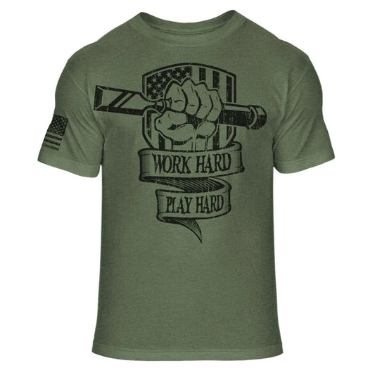American Flag Carpenter Work Hard Play Hard Woodworking Soft Blend Shirt - A44 Unisex T-shirt, Sweatshirt, Hoodie, Long Sleeve Tee - T-Shirt, Sweatshirt, Hoodie