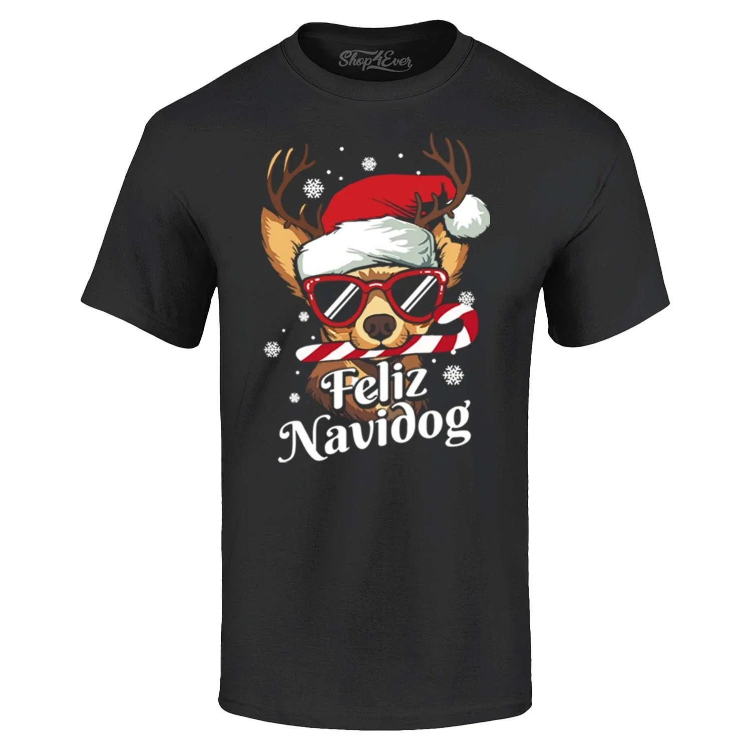 Feliz Navidog Navidad Dog Santa Chihuahua T-shirt Christmas Shirts Unisex T-shirt, Sweatshirt, Hoodie, Long Sleeve Tee - T-Shirt, Sweatshirt, Hoodie