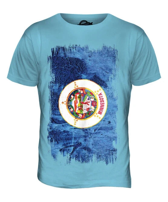 STATE MINNESOTA GRUNGE FLAG MENS T-SHIRT TEE SHIRT XS S M L XL 2XL 3XL Unisex T-shirt, Sweatshirt, Hoodie, Long Sleeve Tee - T-Shirt, Sweatshirt, Hoodie