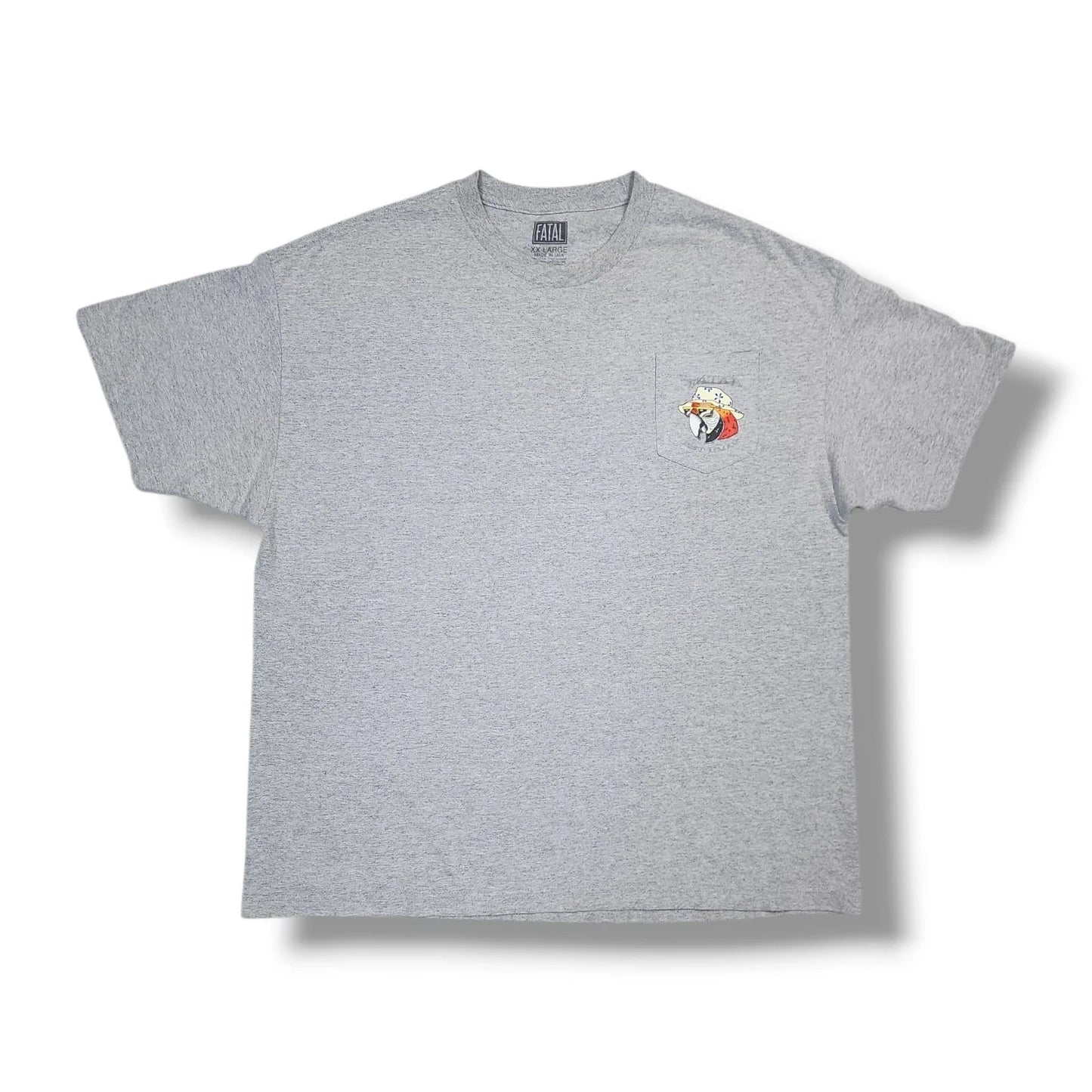 Fatal Clothing Parrot Graphic Print Gray T-Shirt Men's XL Unisex T-shirt, Sweatshirt, Hoodie, Long Sleeve Tee - T-Shirt, Sweatshirt, Hoodie