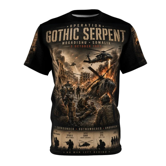 AOP - Operation Gothic Serpent, Mogadishu, Somalia, 1993 - A Memorial to Those Unisex T-shirt, Sweatshirt, Hoodie, Long Sleeve Tee - T-Shirt, Sweatshirt, Hoodie