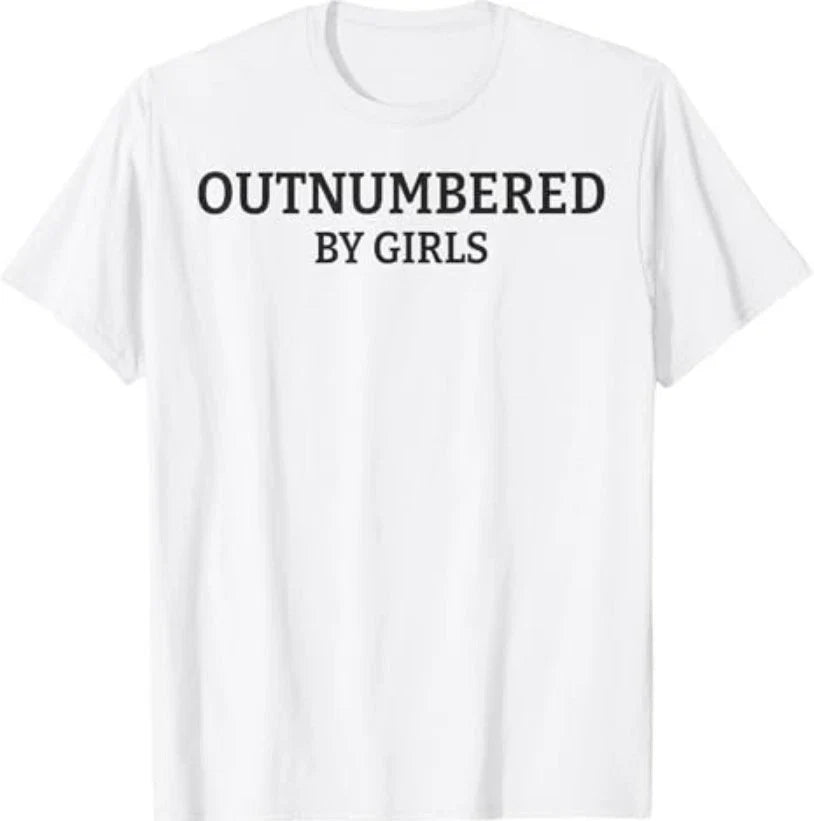 Outnumbered By Girls Funny Parenting T-Shirt Unisex T-shirt, Sweatshirt, Hoodie, Long Sleeve Tee - T-Shirt, Sweatshirt, Hoodie
