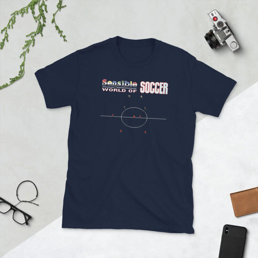 Sensible World of Soccer retro video game computer Short-Sleeve Unisex T-Shirt Unisex T-shirt, Sweatshirt, Hoodie, Long Sleeve Tee - T-Shirt, Sweatshirt, Hoodie
