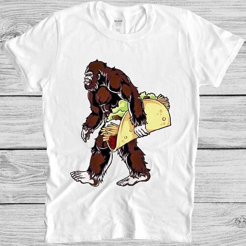 Bigfoot T Shirt Sasquatch Funny Camping Taco Cool Gift Tee M168 Unisex T-shirt, Sweatshirt, Hoodie, Long Sleeve Tee - T-Shirt, Sweatshirt, Hoodie