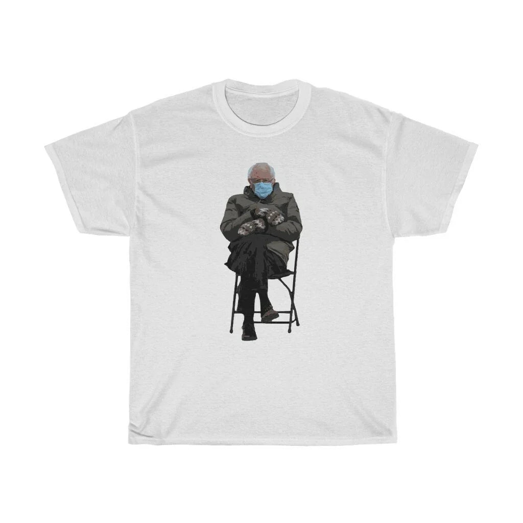 Bernie Sanders Meme Inauguration Chair Mittens Cotton Tee Shirt Unisex T-shirt, Sweatshirt, Hoodie, Long Sleeve Tee - T-Shirt, Sweatshirt, Hoodie