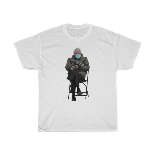Bernie Sanders Meme Inauguration Chair Mittens Cotton Tee Shirt Unisex T-shirt, Sweatshirt, Hoodie, Long Sleeve Tee - T-Shirt, Sweatshirt, Hoodie