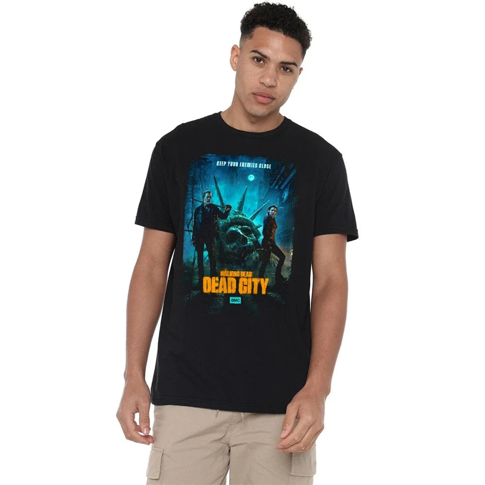 The Walking Dead Dead City Poster Art Unisex T-Shirt S-5XL, Black Unisex T-shirt, Sweatshirt, Hoodie, Long Sleeve Tee - T-Shirt, Sweatshirt, Hoodie