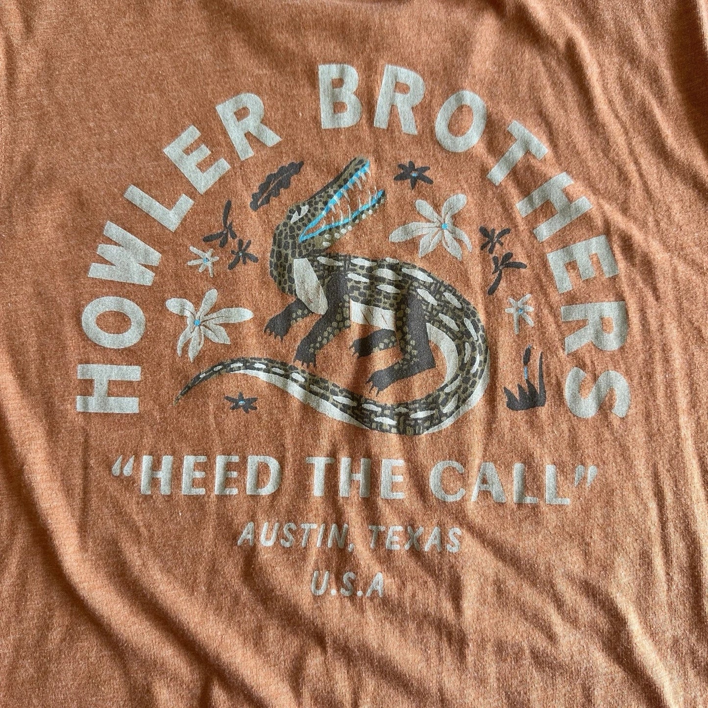 Howler Brothers Lazy Gator T Shirt Mens Medium Heed The Call Austin Texas Unisex T-shirt, Sweatshirt, Hoodie, Long Sleeve Tee - T-Shirt, Sweatshirt, Hoodie