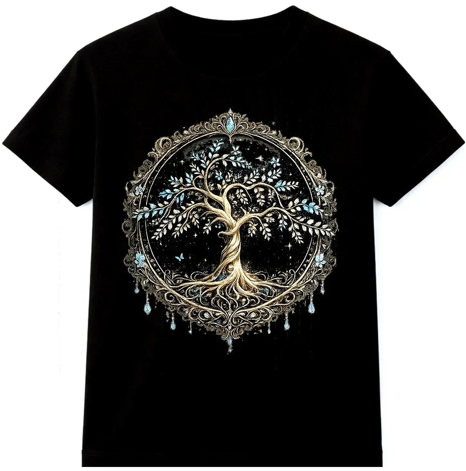 Tree Of Life T-Shirt Celtic Spiritual Nature Pagan Mandala Yoga Gift Graphic Tee Unisex T-shirt, Sweatshirt, Hoodie, Long Sleeve Tee - T-Shirt, Sweatshirt, Hoodie