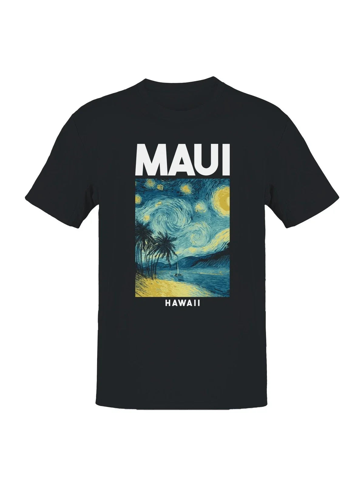 Maui Starry Night Beach Art Men's T-shirt Unisex T-shirt, Sweatshirt, Hoodie, Long Sleeve Tee - T-Shirt, Sweatshirt, Hoodie