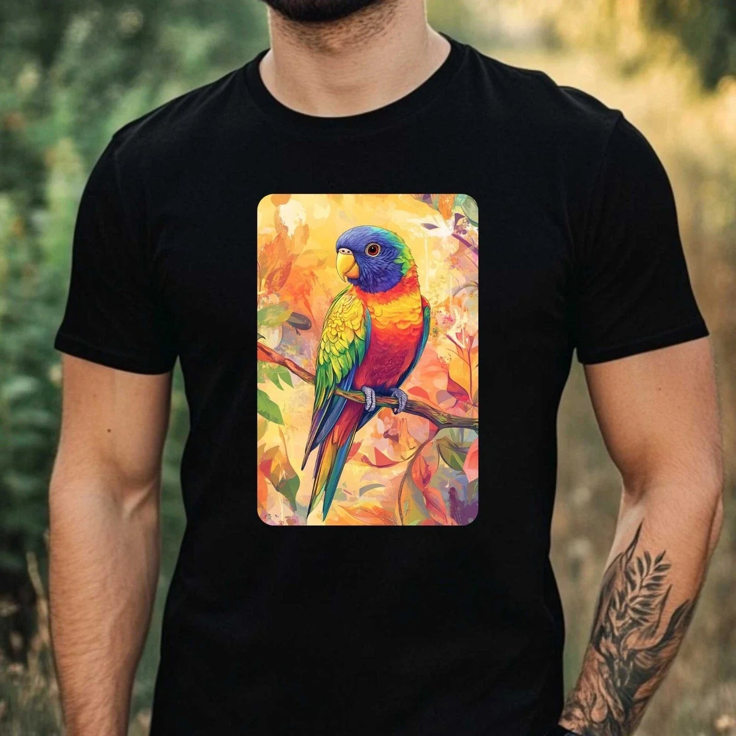 Men's Rainbow Lori Anime Style Print Cotton T-Shirt Size XS to 5XL Unisex T-shirt, Sweatshirt, Hoodie, Long Sleeve Tee - T-Shirt, Sweatshirt, Hoodie