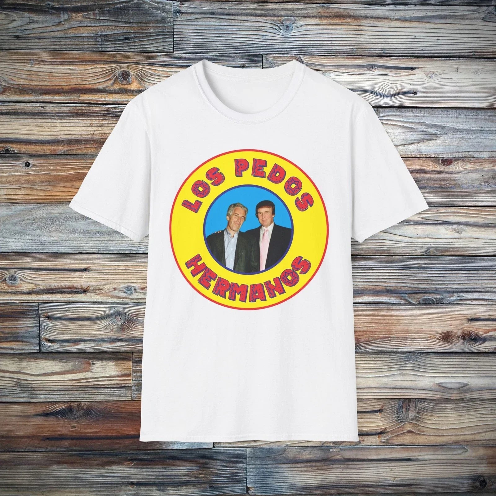 Los Pedos Hermanos Retro Trump Epstein Tee Shirt Unisex T-shirt, Sweatshirt, Hoodie, Long Sleeve Tee - T-Shirt, Sweatshirt, Hoodie