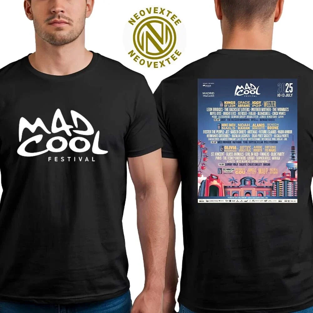 Mad Cool Festival 2025 Full Line Up T-Shirt Unisex T-shirt, Sweatshirt, Hoodie, Long Sleeve Tee - T-Shirt, Sweatshirt, Hoodie