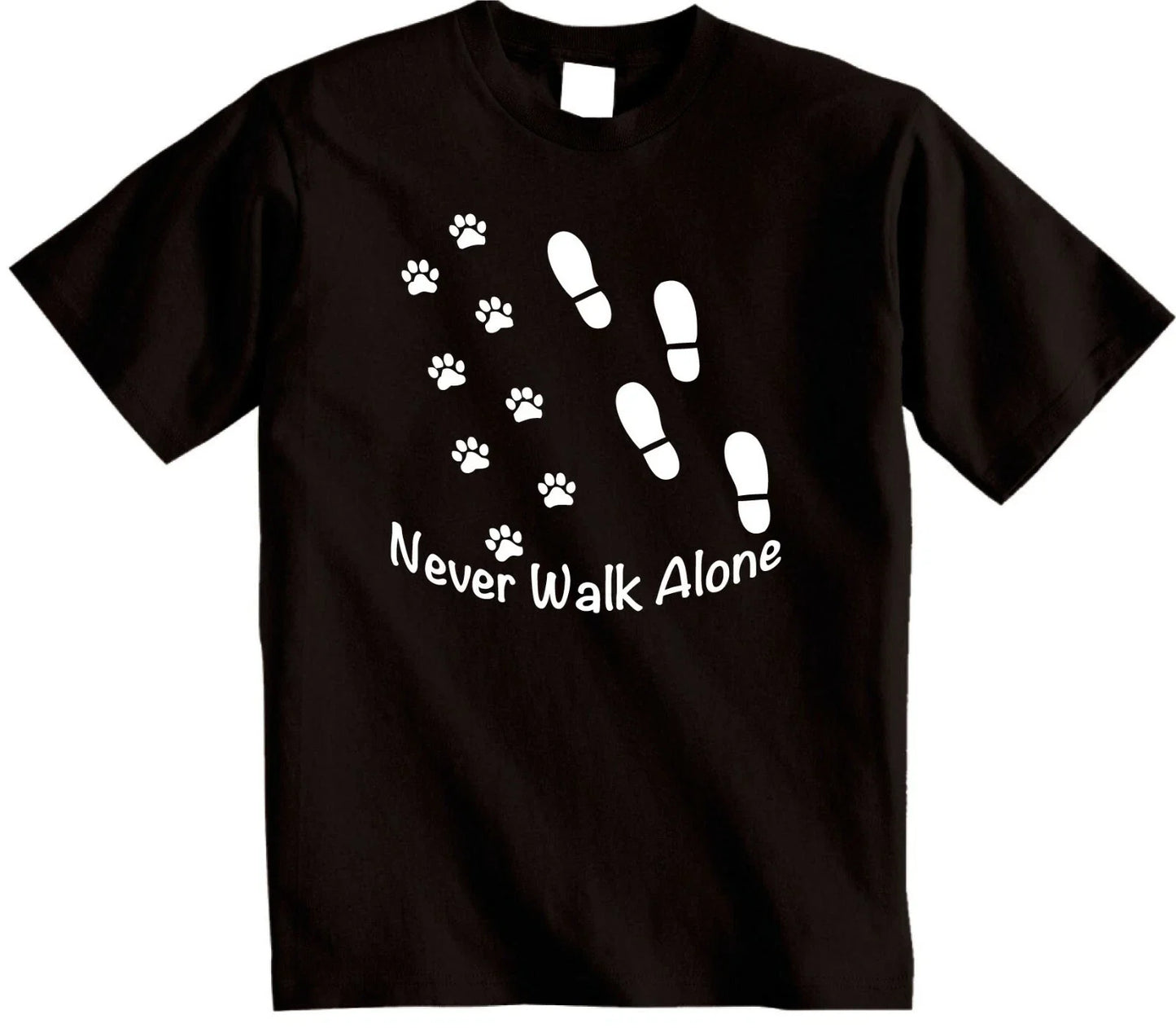 Never walk alone dog lovers T-Shirt | Dog walkers Novelty T-shirt Unisex tee Unisex T-shirt, Sweatshirt, Hoodie, Long Sleeve Tee - T-Shirt, Sweatshirt, Hoodie