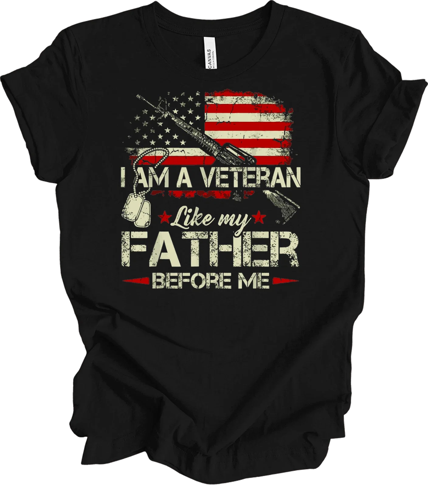 I Am A Veteran Like My Father Before Me T-Shirt Gift Unisex T-shirt, Sweatshirt, Hoodie, Long Sleeve Tee - T-Shirt, Sweatshirt, Hoodie