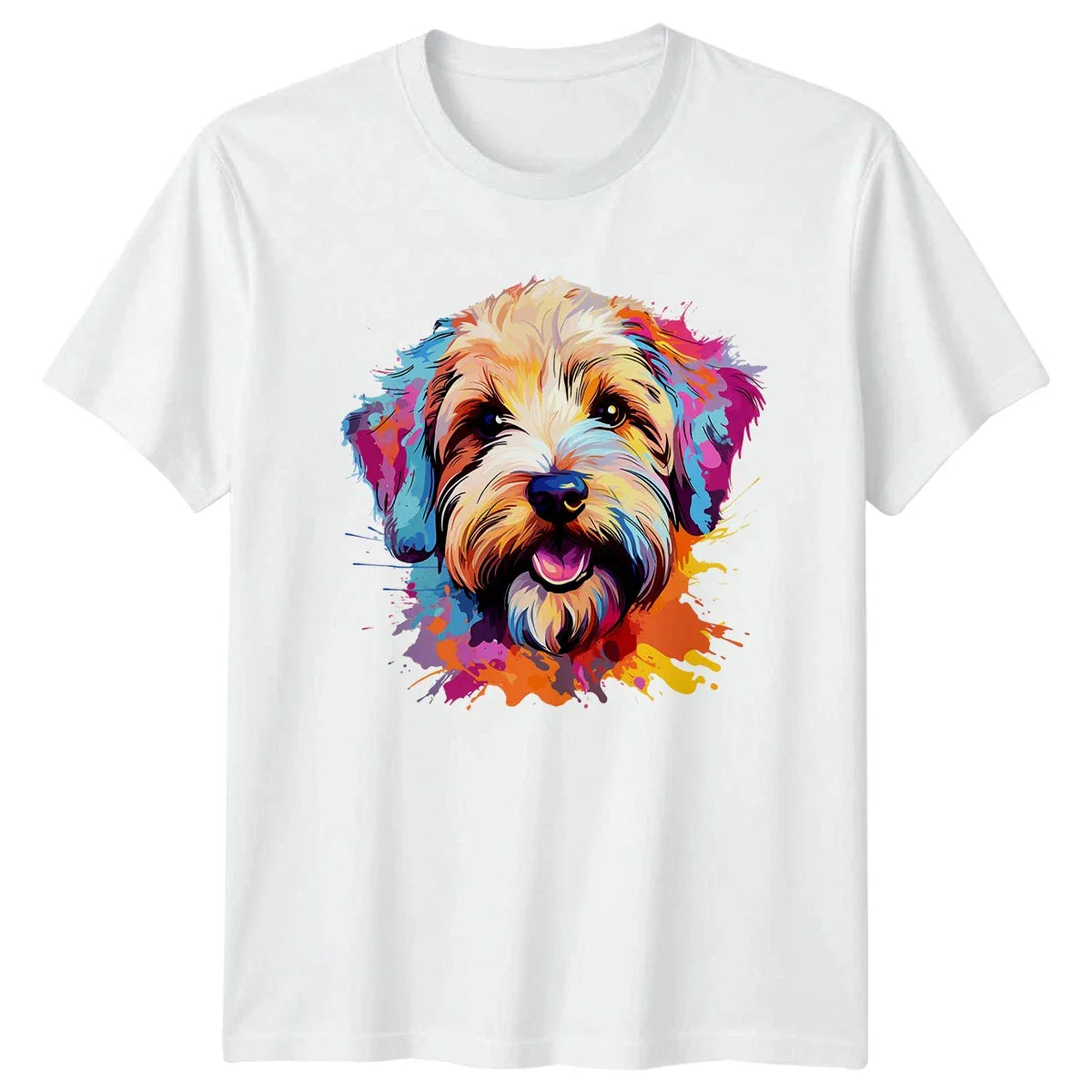 Colorful Dog Face T-Shirt Pet Portrait Dog Lover Gift For Him And Her Unisex T-shirt, Sweatshirt, Hoodie, Long Sleeve Tee - T-Shirt, Sweatshirt, Hoodie