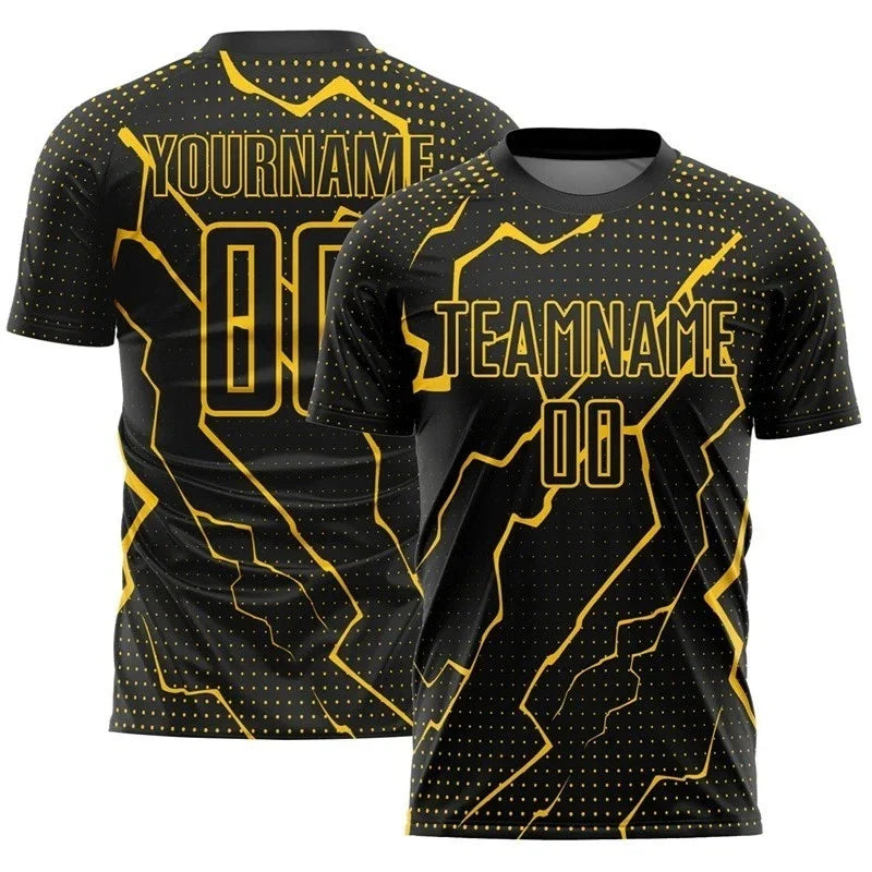 Custom Name Soccer Jersey Retro 3D Print Football Shirt Men Harajuku Streetwear football jersey product view 1