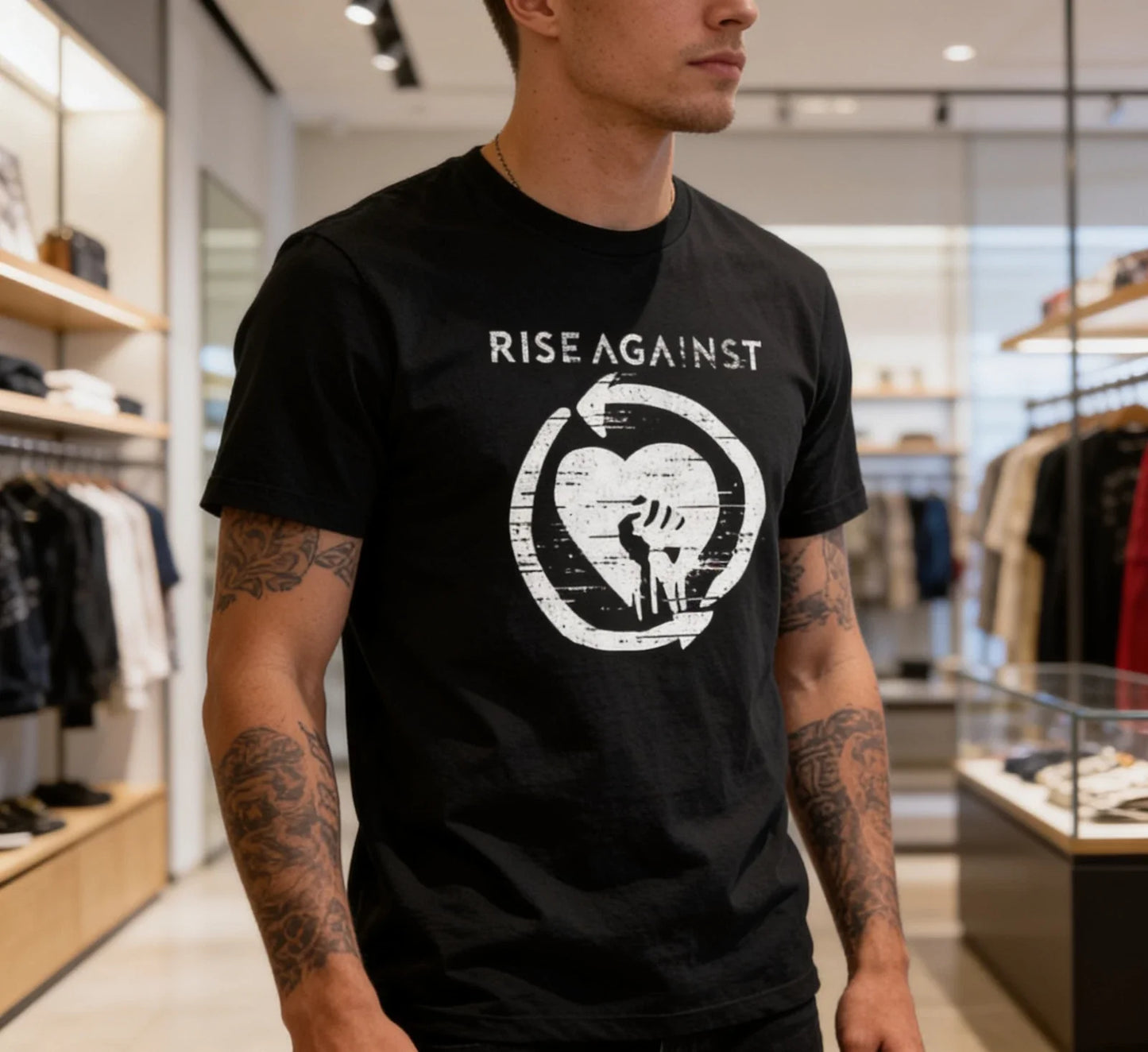 Rise Against Band Band Gift For Fan Full Size T-shirt Unisex T-shirt, Sweatshirt, Hoodie, Long Sleeve Tee - T-Shirt, Sweatshirt, Hoodie