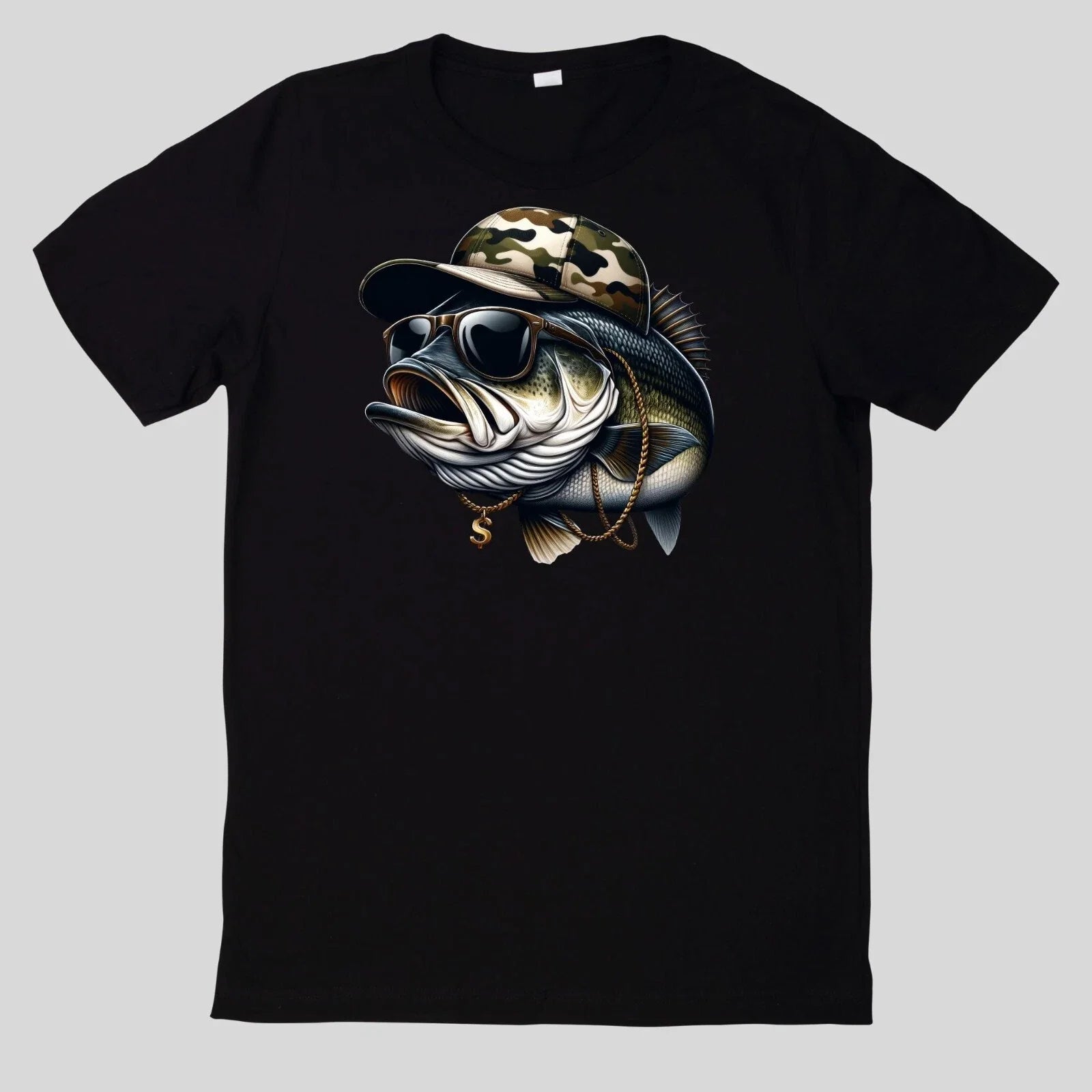 Watercolour Funny Bass Fishing T Shirt Unisex T-shirt, Sweatshirt, Hoodie, Long Sleeve Tee - T-Shirt, Sweatshirt, Hoodie