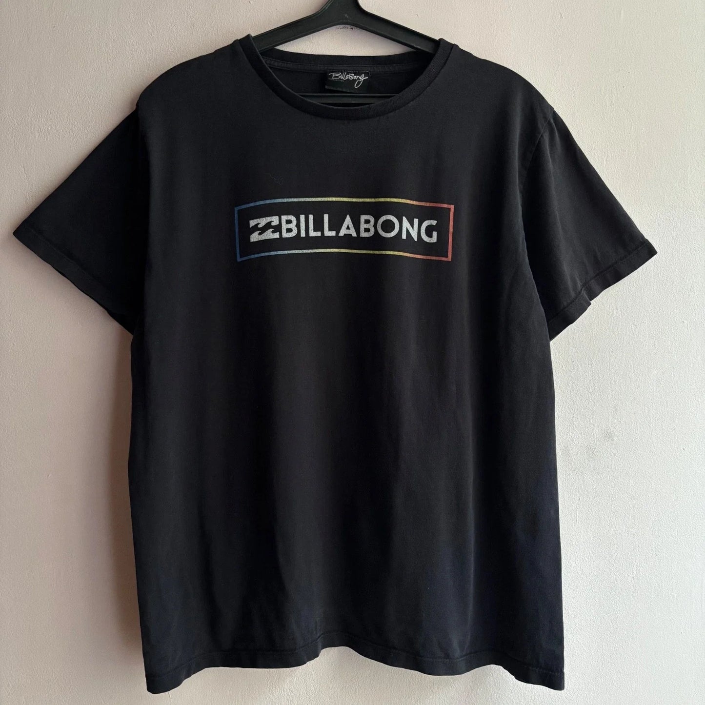 Vintage 2000s Billabong Rainbow Box Logo Surf Skate T-Shirt Black Size XL Unisex T-shirt, Sweatshirt, Hoodie, Long Sleeve Tee - T-Shirt, Sweatshirt, Hoodie