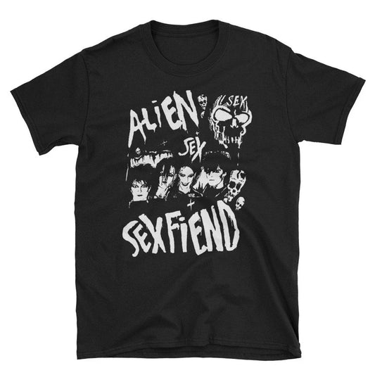 Alien Sex Fiend T-Shirt, Virgin Prunes, Christian Death, Sisters of , Unisex tee Unisex T-shirt, Sweatshirt, Hoodie, Long Sleeve Tee - T-Shirt, Sweatshirt, Hoodie