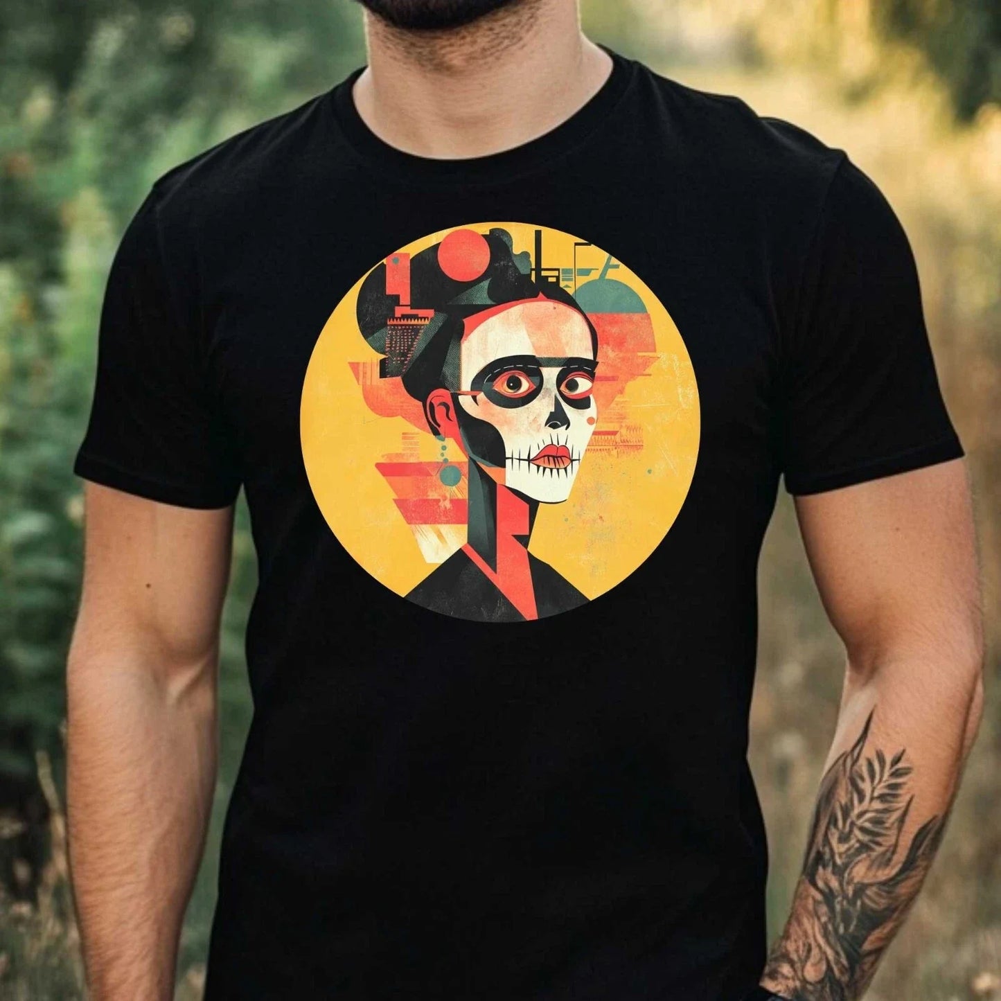 Mens Frida Kahlo Motif Cotton T-Shirt Size XS to 5XL Unisex T-shirt, Sweatshirt, Hoodie, Long Sleeve Tee - T-Shirt, Sweatshirt, Hoodie