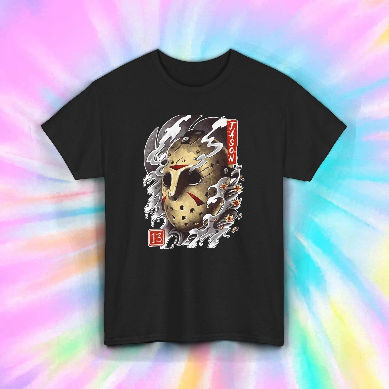 Horror T-Shirt | Jason Mask Graphic | Friday the 13th Tee S-5XL Unisex T-shirt, Sweatshirt, Hoodie, Long Sleeve Tee - T-Shirt, Sweatshirt, Hoodie