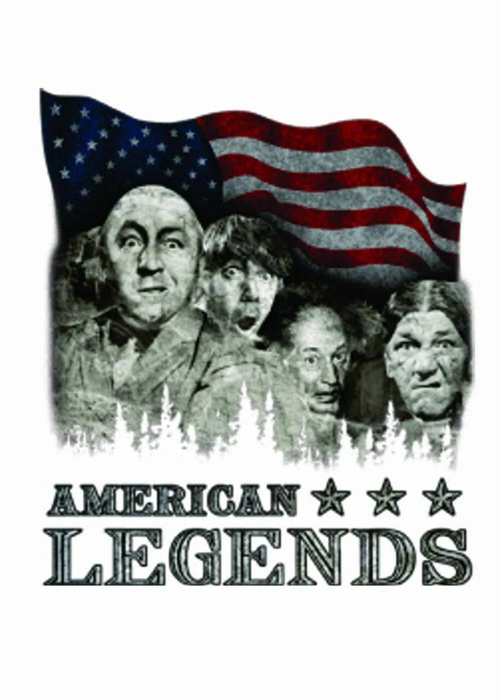 Adult DryBlend T-Shirt - ( MT RUSHMORONS - STOOGES - HUMOR / NOVELTY) Unisex T-shirt, Sweatshirt, Hoodie, Long Sleeve Tee - T-Shirt, Sweatshirt, Hoodie