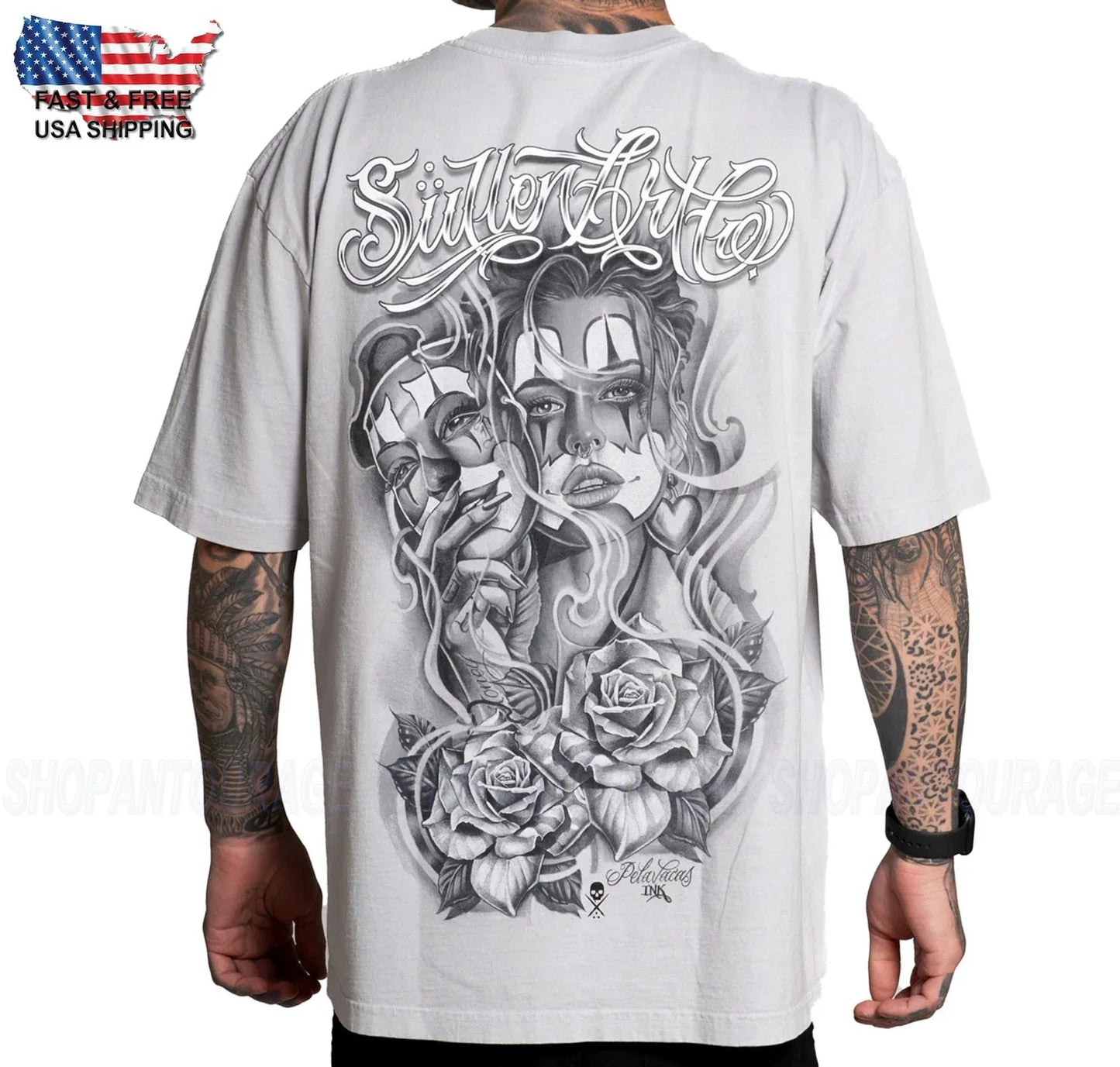 Sullen Art Collective Pelavacas III SCM7435 1 Ton Short Sleeve Men`s T-shirt Unisex T-shirt, Sweatshirt, Hoodie, Long Sleeve Tee - T-Shirt, Sweatshirt, Hoodie