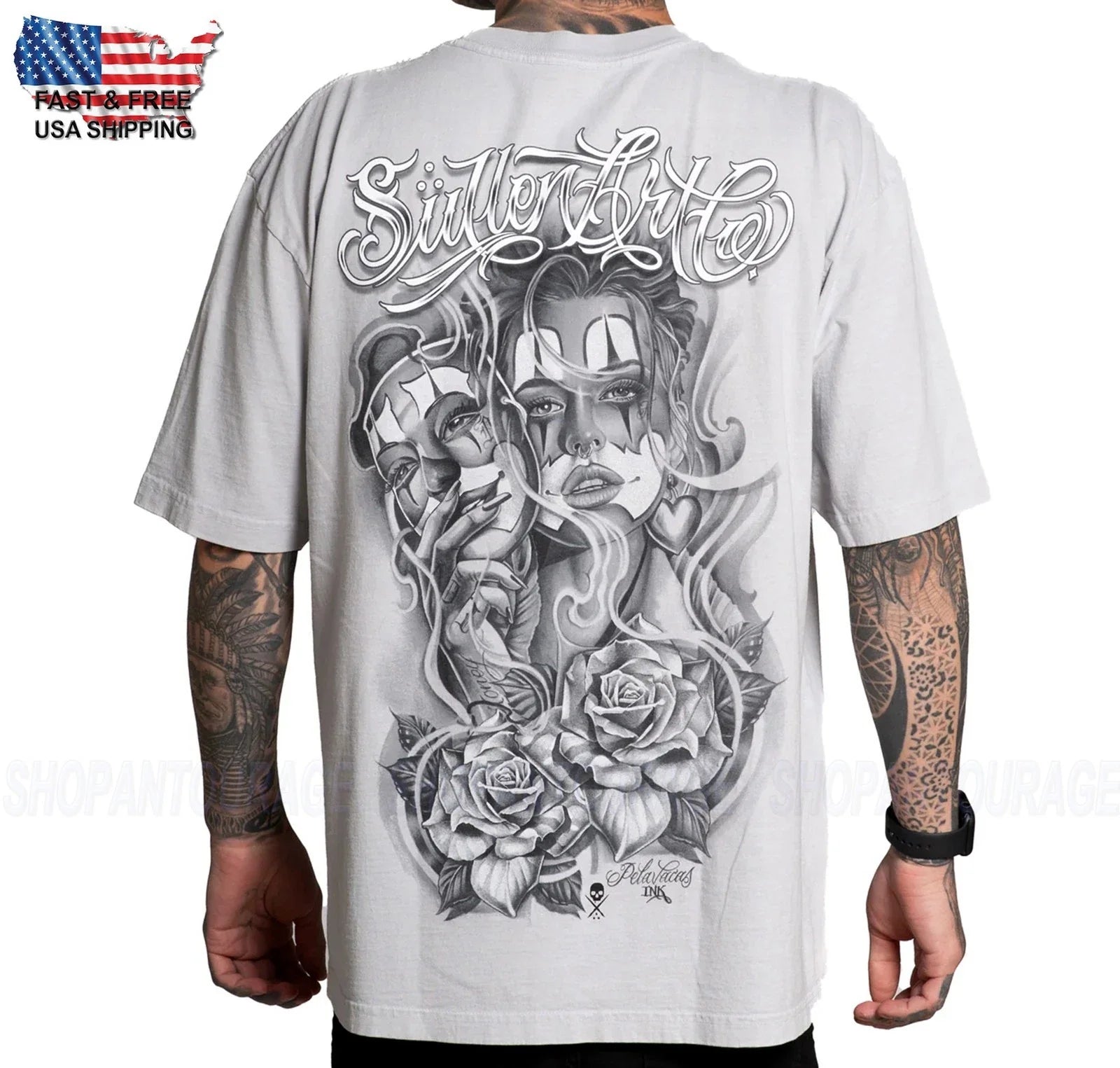 Sullen Art Collective Pelavacas III SCM7435 1 Ton Short Sleeve Men`s T-shirt Unisex T-shirt, Sweatshirt, Hoodie, Long Sleeve Tee - T-Shirt, Sweatshirt, Hoodie