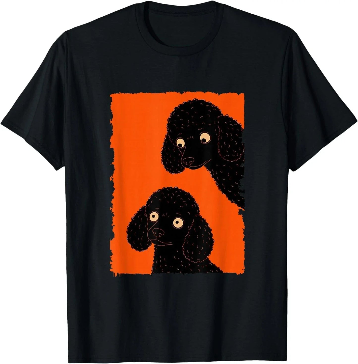 Two Weird Poodles Horror Style Meme Creepy T-Shirt Unisex T-shirt, Sweatshirt, Hoodie, Long Sleeve Tee - T-Shirt, Sweatshirt, Hoodie