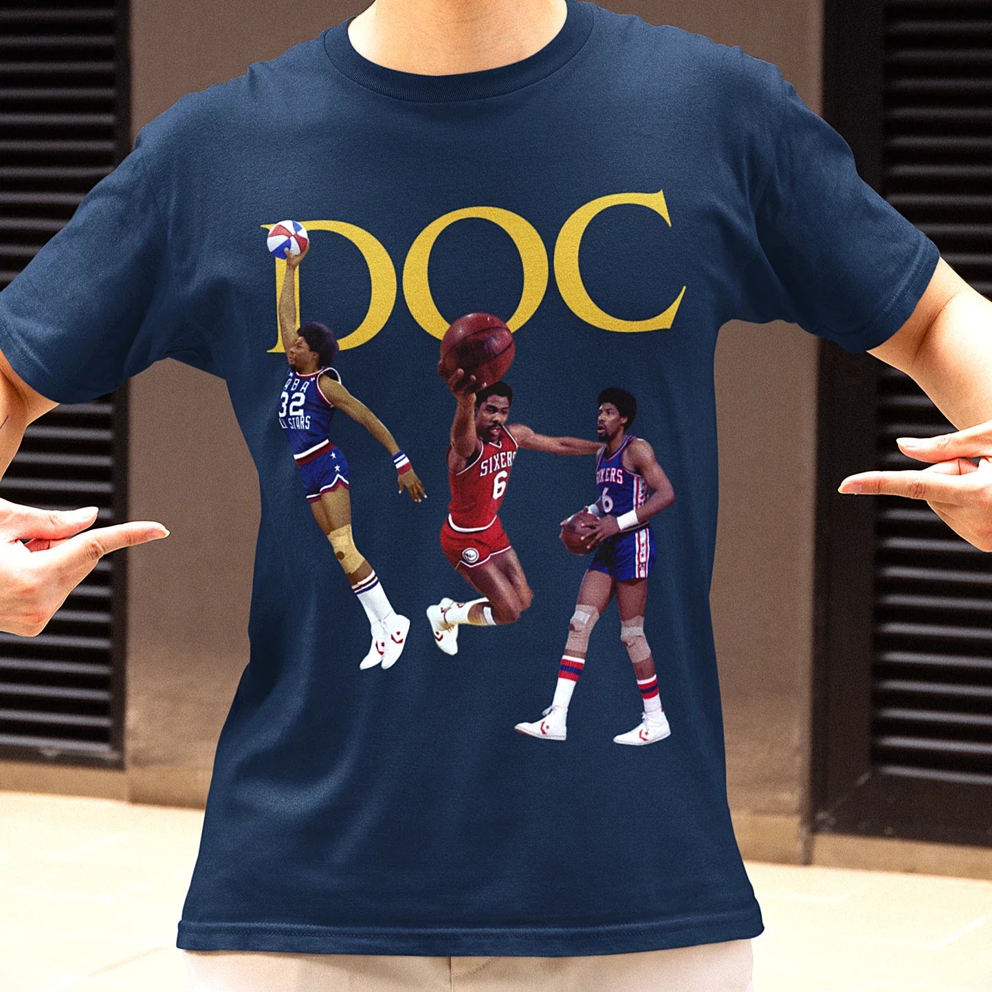 Premium 'DOC' Tee | Julius Erving, Dr. J Basketball Tribute Shirt By OnCulture Unisex T-shirt, Sweatshirt, Hoodie, Long Sleeve Tee - T-Shirt, Sweatshirt, Hoodie