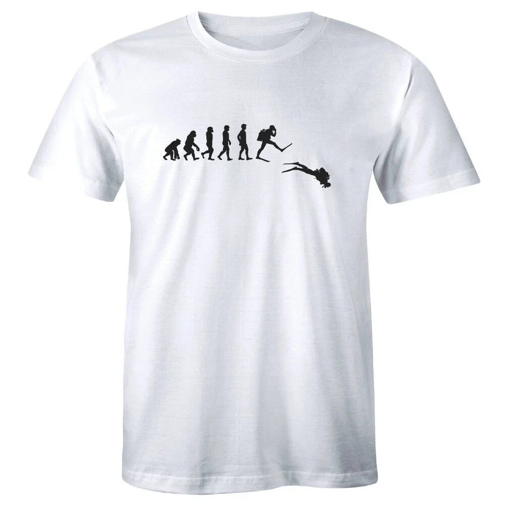 Scuba Diver Evolution Men's T-Shirt Funny Scuba Diving Lover Cool Instructor Tee Unisex T-shirt, Sweatshirt, Hoodie, Long Sleeve Tee - T-Shirt, Sweatshirt, Hoodie