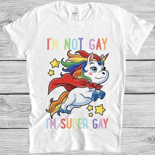 Unicorn Super Gay Pride LGBT LGBTQ Ally Rainbow Flag Funny Gift Tee T Shirt M955 Unisex T-shirt, Sweatshirt, Hoodie, Long Sleeve Tee - T-Shirt, Sweatshirt, Hoodie