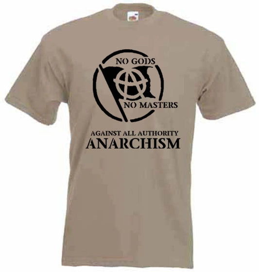 ANARCHIST SLOGAN T-SHIRT -  Punk Anarchy Anarchism Class War - Colour Choice Unisex T-shirt, Sweatshirt, Hoodie, Long Sleeve Tee - T-Shirt, Sweatshirt, Hoodie