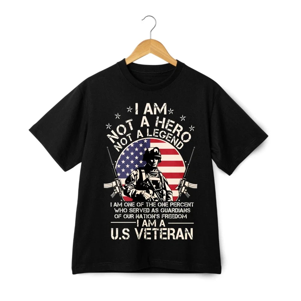 Proud US Veteran T-Shirt  Soft Cotton Hero Legend Patriotic American Flag Tee Unisex T-shirt, Sweatshirt, Hoodie, Long Sleeve Tee - T-Shirt, Sweatshirt, Hoodie