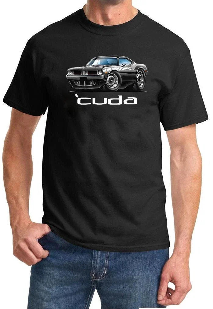 1973 1974 Plymouth Cuda Full Color Tshirt NEW FREE SHIPPING Unisex T-shirt, Sweatshirt, Hoodie, Long Sleeve Tee - T-Shirt, Sweatshirt, Hoodie