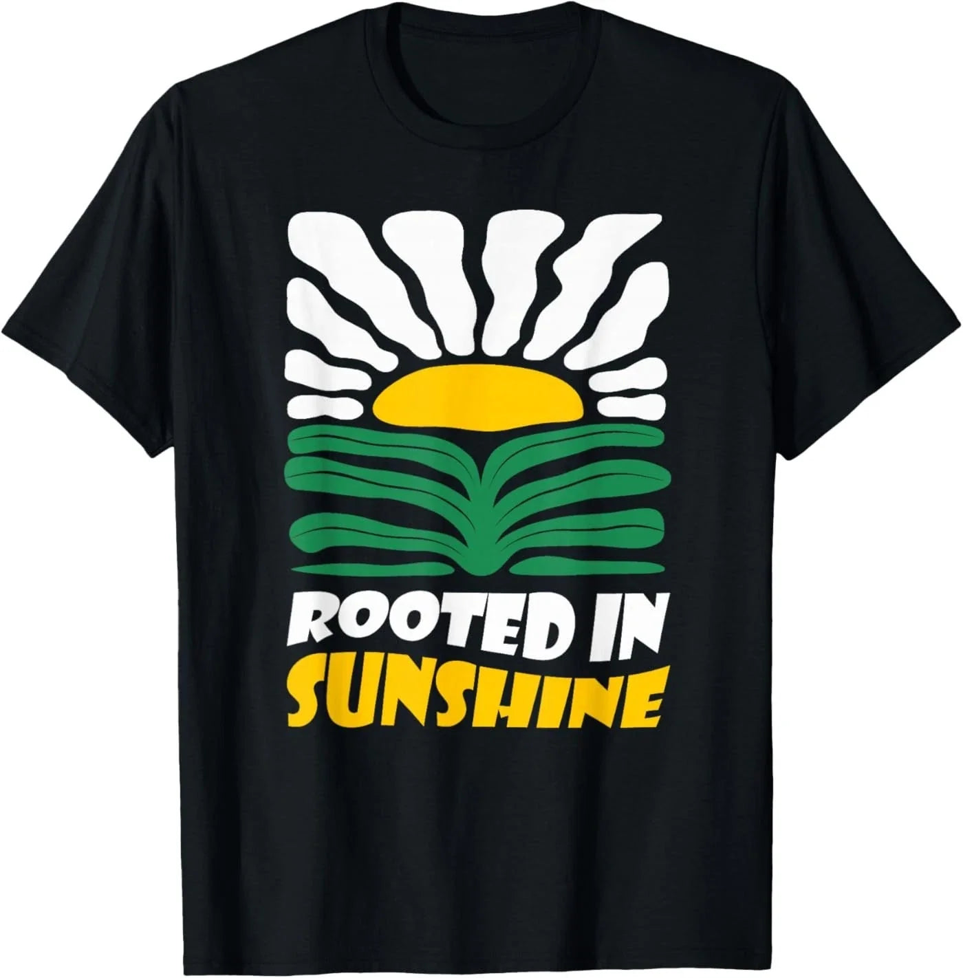 Vintage Boho Rooted in Sunshine Summer Flower Art T-Shirt Unisex T-shirt, Sweatshirt, Hoodie, Long Sleeve Tee - T-Shirt, Sweatshirt, Hoodie