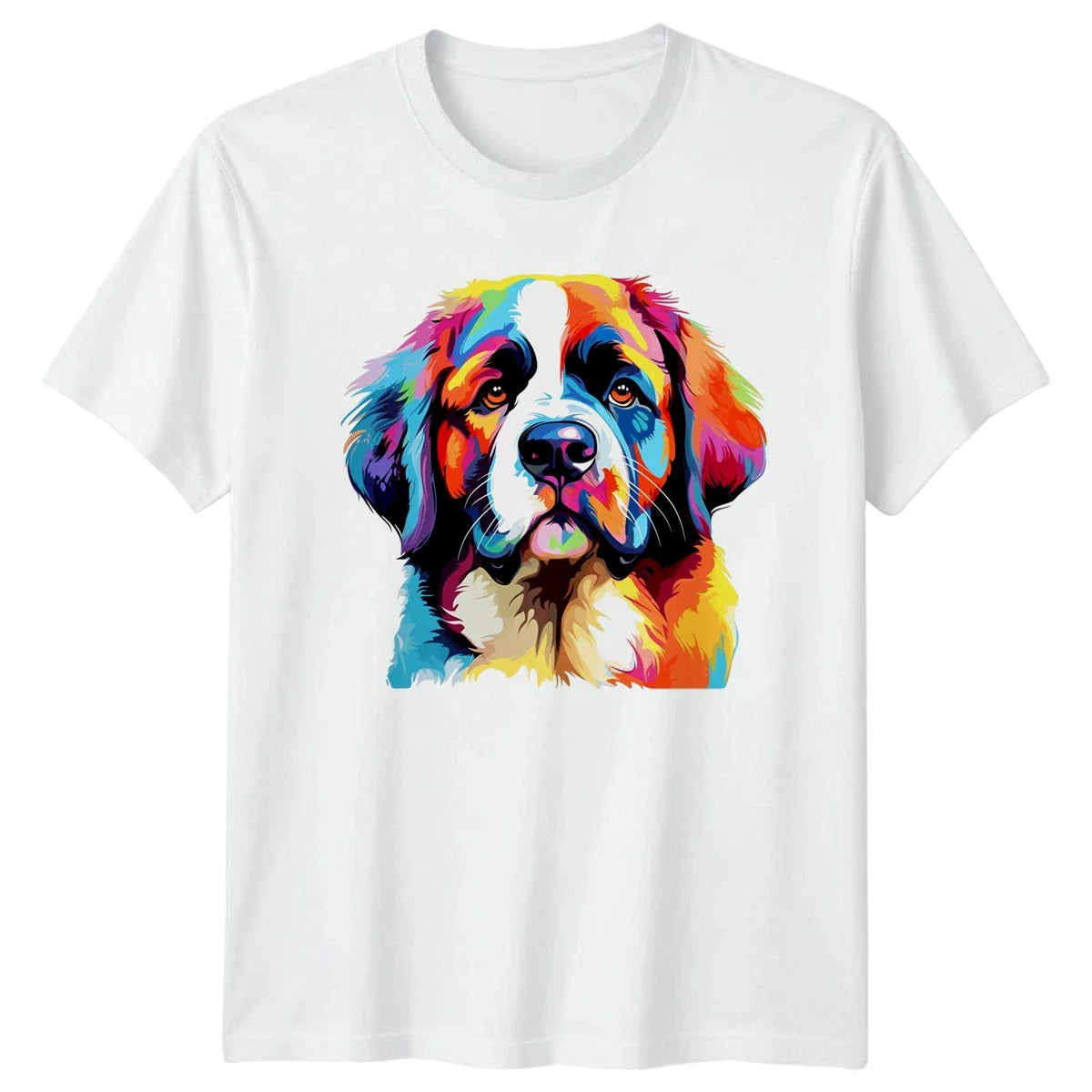 Colorful Saint Bernard T-Shirt Dog Lover Gift For Him And Her Unisex T-shirt, Sweatshirt, Hoodie, Long Sleeve Tee - T-Shirt, Sweatshirt, Hoodie