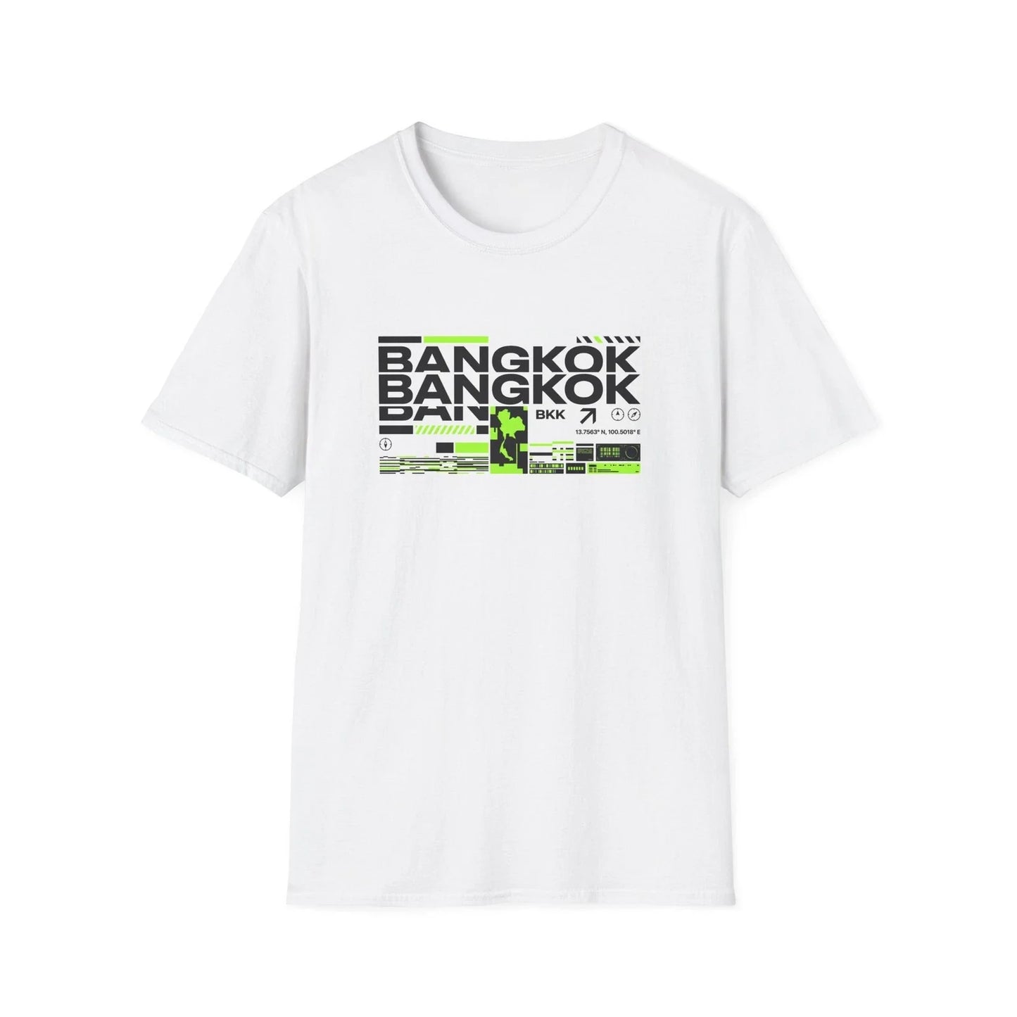 Bangkok Typography T-Shirt Thailand Asian Streetwear Graphic Tee Gift for Him Unisex T-shirt, Sweatshirt, Hoodie, Long Sleeve Tee - T-Shirt, Sweatshirt, Hoodie
