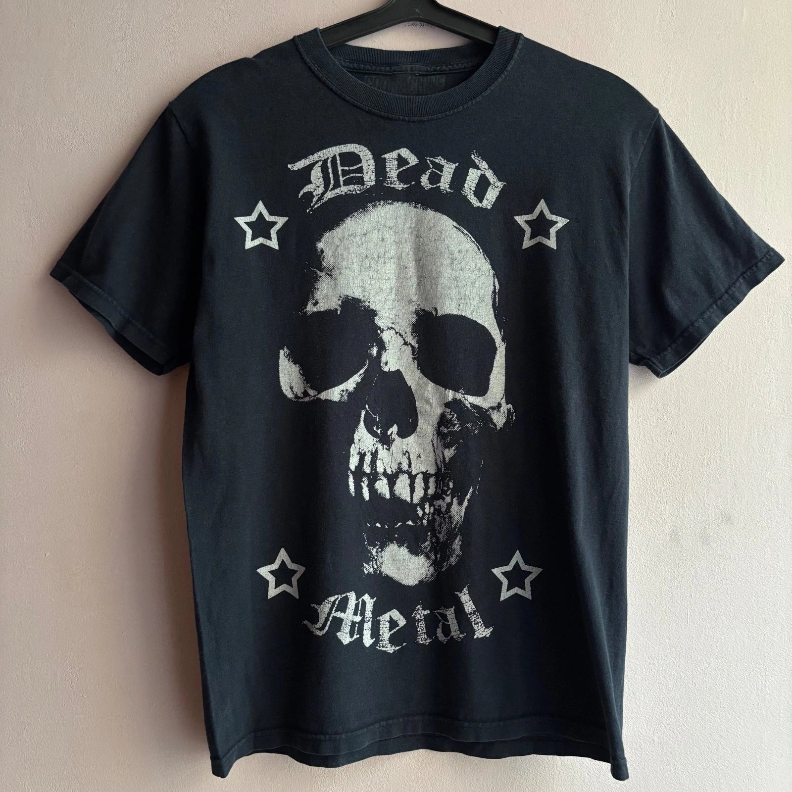 Vintage Y2K God Machine Dead Metal Skull Graphic T Shirt Black Size M Unisex T-shirt, Sweatshirt, Hoodie, Long Sleeve Tee - T-Shirt, Sweatshirt, Hoodie