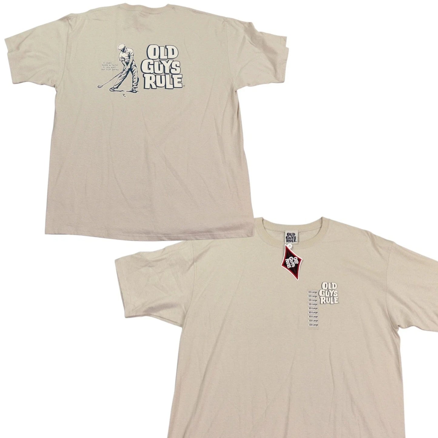 Old Guys Rule Golf "Better I Was" T Shirt XX Large Beige Pre-Shrunk Cotton Mens Unisex T-shirt, Sweatshirt, Hoodie, Long Sleeve Tee - T-Shirt, Sweatshirt, Hoodie