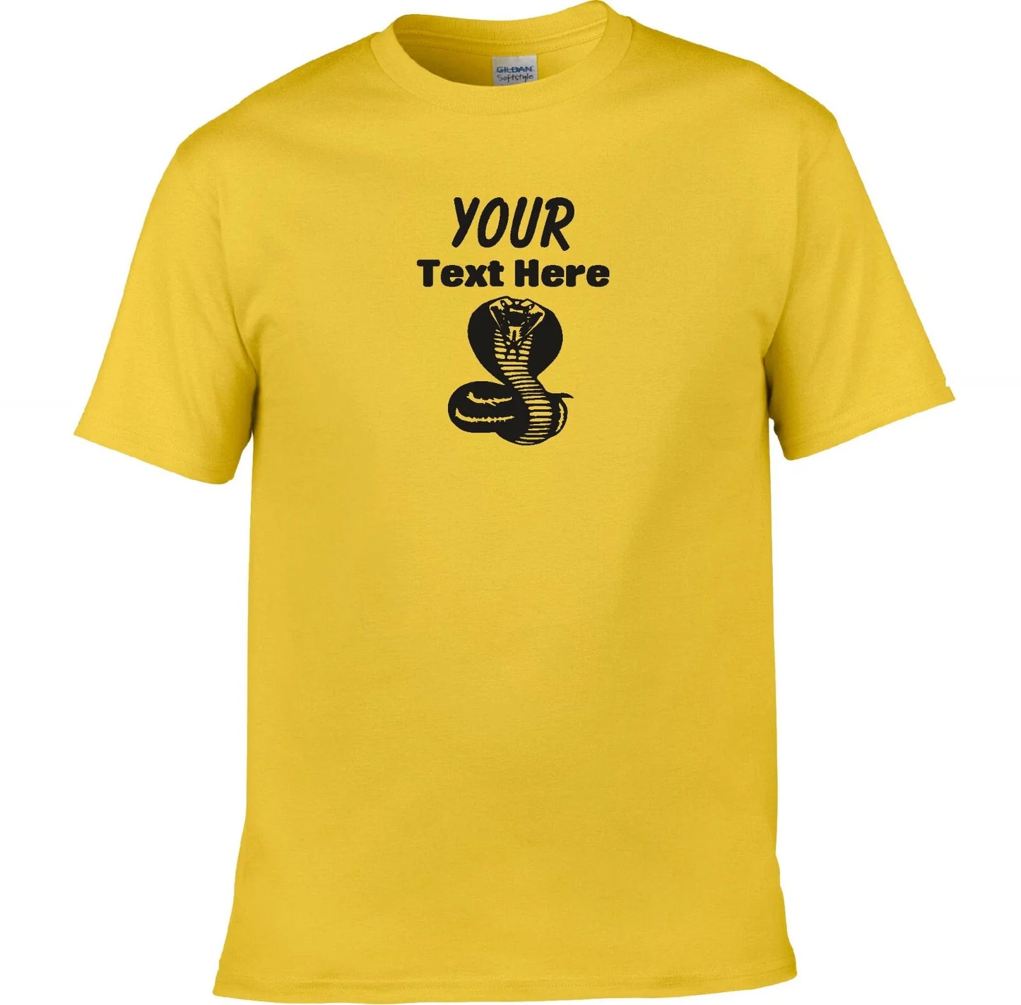 Personalised Custom Cobra T-Shirt - Add Your Own Text, Various Colours Unisex T-shirt, Sweatshirt, Hoodie, Long Sleeve Tee - T-Shirt, Sweatshirt, Hoodie